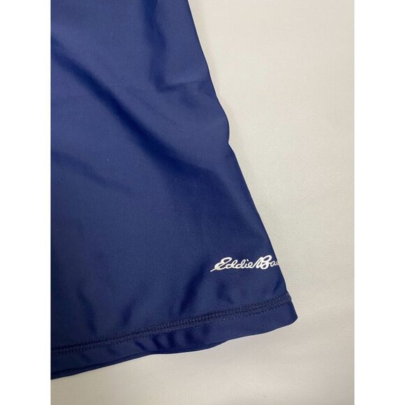 Eddie Bauer Swim Shirt Girls Kids Rash Guard Blue Pink  Size Medium 10/12 Zip‎ - Picture 3 of 10